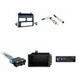Chevrolet GMC CK Truck 88-94 Alpine UTE-63BT Single Din Radio Bundle Blue Dash Includes Pocket