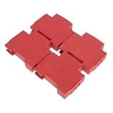 Parliky 4pcs Snap-in Fire Extinguishing Device Protective Shells for Condensed Aerosol Generators, Sturdy Plastic Fire Safety Sticker Cases with Quick Installation for Industrial