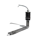 Solar Water Heater Electric Heating Tube 47/58mm Bottom Inserted Anti-Dry Heating Built-in Dual Temperature Control(Silver)