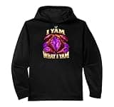 I Yam What I Yam Bootleg Meme Ube Pun Purple Yam Dad Joke Performance Hoodie