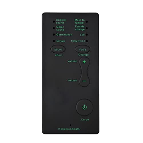 MVUYO Mini Sound Card Portable Sound Effects Machine Voice Changer Device Audio Card for Live Streaming Online Chatting Singing