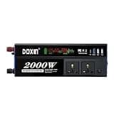 Modified Inverter 500W 1000W 12VDC/24VDC to 220V AC with 2 USB Port,PD 22W QC 18W Fast Charging(1000W)