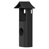 honecumi Silicone Cover Case for Ring Battery Video Doorbell 2nd Gen, with Sun Hood, Waterproof, Scratch & Dust Resistant, Black