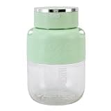 Aramox Portable Juicer Cup 800ml Rechargeable USB Blender with Detachable Design for Office Gym Home Travel (Green)