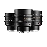 Camera Lens, 35mm 50mm 85mm T2.1 Full Frame Dual Bokeh Cine Lens for Photography, Compatible for Sony E Canon RF Nikon Z Lumix L(Set,E-Mount(FE))