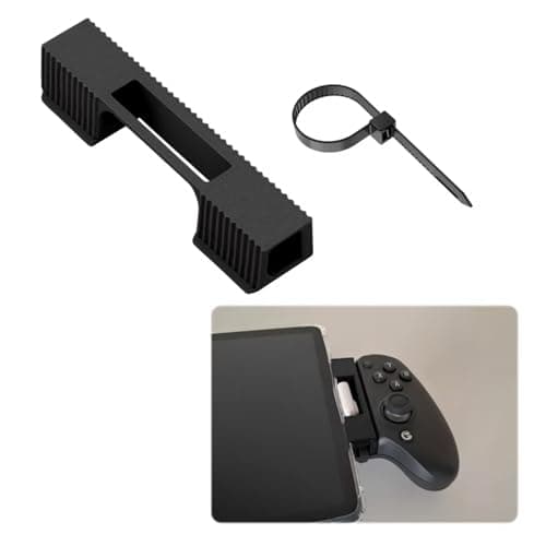 Tuvzylory Type-C Extension Bracket Compatible with GameSir G8 Plus Controller, PLA Adapter Holder with Secure Clip Design (Black)