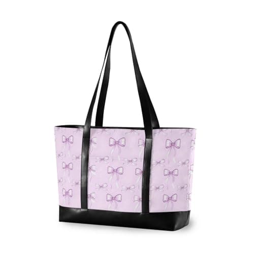 decor gift fashion computer bag with zipper Coquette Aesthetic Pink Bows for Travel Gym Vacation with tablet