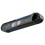 RXXCMD 5.0 Speaker Portable 4D Surround HiFi Stereo Deep Bass Battery Anti-Swipe Noise Cancelling LED Light