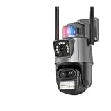 OCRLVZFYQGMK Choose The Ideal Outdoor Home Security PTZ Camera: 4K 8MP WiFi, 8X Zoom, Three Lens, Dual Screen, Auto Tracking
