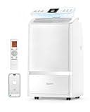 Snocod Portable Air Conditioners, 16000 BTU Cooling for 800 Sq ft, 5-in-1 with Drainage-Free Cooling, Fan, Dehumidifier, Sleep Mode, APP & Remote Control, Quiet 40 dB, Window Installation Kit