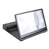 Omquot Smartphone Screen Magnifier, HD 3D Bluetooth Speaker for Movie Games, Portable Amplifier Phone Holder for Smartphones
