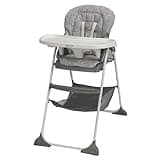 Graco® Slim Snacker High Chair, Ultra Slim, Fast-Folding, Multiple Recline Positions, Comfortable Feeding, Whisk
