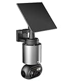 BOTSLAB 4K Security Cameras Wireless Outdoor, Add-On Camera Must Be Connected to Base Station, Solar Outdoor Camera with Full Color Night Vision, No Subscription, AI Recognition, 360° PT, 2.4GHz WiFi