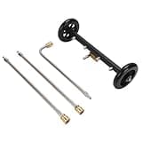 Omquot - 16" Dual Function Landing Gear High Pressure Washer Attachment for Vehicle Cleaning ABS Material