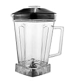 2L Square Container Jar with Serrated Blades & Lid for Commercial Blender