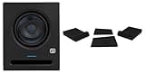 Presonus Eris Pro 6 Bundle: Pair Powered 6.5 in Coaxial 2-Way Studio Monitor Speakers, RRS190S Foam Isolation Pads with 3 Angles, Acoustic Tuning Controls, 3-Items
