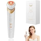 ENKUSU 6-in-1 Eye, Face & Neck Massager, 5-Color LED Light with SoothingPulse, Vibration, Heat & Cooling, Skin Care Device for Firming & Smoothing Appearance