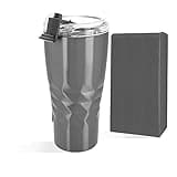 Primula Peak Hot or Cold Vacuum Sealed Triple Layer Copper Technology Tumbler with Matching Colored Gift Box, 20 Ounce (Gunmetal)