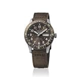 SEIKO HDB009K1 Men's 5 Sports Field Automatic Watch, Brown Dial, Nylon & Leather Strap, Day-Date Display, Hardlex Crystal, 100M Water Resistant