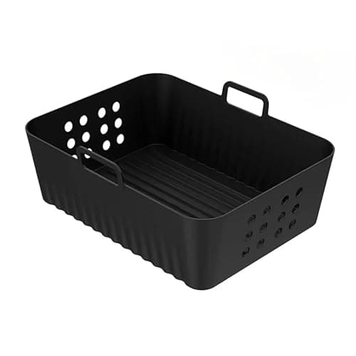 Air Fryer Silicone Liners,Compatible For Ninja,SL400 SL401 Double Stack XL Basket Reusable Air Fryer Baking Tray(1pcs)