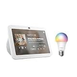 Echo Show 8 with TP-Link Tapo Smart Color Bulb