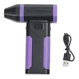 100000RPM High Speed Turbo Fan With Screen Display, 6000MAh Cordless Handheld Blower For Dust Cleaning, Snow Removal, Drying And Charcoal Combustion(Purple)