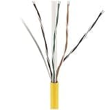 0E-CMR6YWPR CAT6+ 23/4 Solid BC Cable, Unshielded, Riser CMR, FT4, 1000' Express Box, Yellow