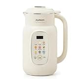 Joydeem Nut Milk Maker with Brushless Motor, Adjustable Temperature Control, 46oz Almond, Soy, Oat & Coconut Plant-Based Milk Maker, 10-Blade High-Speed Blender, Auto Clean, Timer, Keep Warm, White