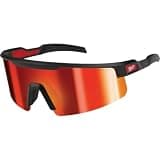 Milwaukee Wrap Around Safety Glasses, Black Frame, Red Mirrored Anti-Scratch Lens, Wide Field of View