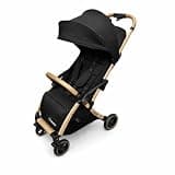 Babideal Lightweight Travel Stroller for Baby, Self-Folding Toddler Stroller with 50L Bottom Storage, Large Canopy, Full-Reclining Seat, Cup Holder Included - Newborn to 50lbs.