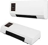 Wall Mounted Air Conditioner, Smart Heater and Cooler with 8 Hour Timer, Quiet Wall Unit for Bedroom Office Bathroom, Energy Saving Space Saver, White