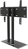 iumLeap Monitor Arms TV Wall Mounted Desktop TV Stand with Heavy-Duty Tempered Glass Base, 4 Layers of Adjustable Height, Suitable for 40-70 Inch TVs