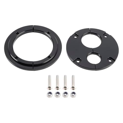 Bruce & Shark Firewall Pass Through Eliminates Firewall Grommet for Holley Terminator X Max, Billet Aluminum Bulkhead for Clean Harness Installation