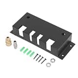 Stainless Steel Pressure Washer Gun Holder and Tool Organizer - Wall Mounted - for Foam Cannon Nozzle Tips and Extension Wands - Includes 1/4 Inch Connectors and Mounting Hardware