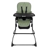 Safety 1st Lily High Chair - Compact Fold, Lightweight Design, Easy Clean, Modern Style - Mineral Green
