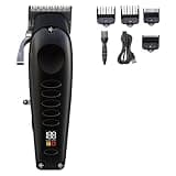 EOYLMIRL Pro Hair Clipper All Metal Professional Trimmer for Men Rechargeable Beard Barber Cordless Electric Cutter Machine