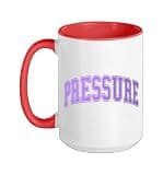light purple pressure purple violet color graphics Ceramic Mug, Red/White, 15oz
