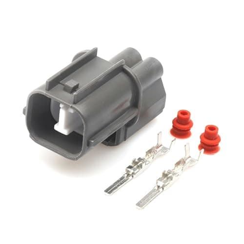 2 Sets Pin Waterproof Electrical Female Male Connector 6181-0070 6189-0129 for Horn(2p Male)