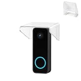 Case for Tapo 2K Wireless Smart Video Doorbell, Weatherproof Doorbell Rain Cover, PP Material Outdoor Protective Case, Anti-Rain Snow Shield, Wall Mounted Doorbell Cover,Transparent,1 Pack.