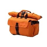 Bike Multifunctional Storage Bag Fit,Compatible For Folding Bicycle With Waterproof(Orange)