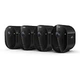 Arlo Pro Security Camera 2K HDR (6th Gen, 2025 Release) - Wireless Outdoor Camera, Rechargeable Removeable Battery, Event Captions, Emergency Response, 1-Month Trial of Secure Plan, 4 Cam, Black