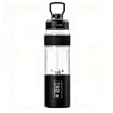 Portable Blender for Shakes and Smoothies, 600ml Personal-Blendr, 220W USB Rechargeable with 6000mAh Battery, Ice Crushing Blendr Bottle, BPA-Free Travel Blender for Gym, Office & Travel