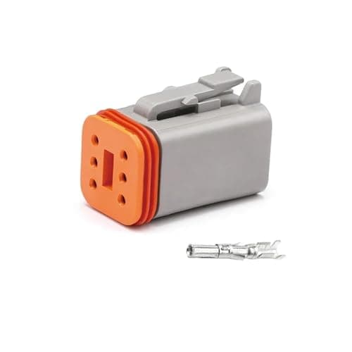 KIUYTRW 10 Sets 2P/3P/4P/6P/8P 22-16AWG Waterproof Connector Connectors Plug Kit DT06-2S DT04-2P DT04-3P(6P Female)