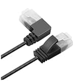 BSUHGIFNU Superfine Ultra Slim Cat6 Ethernet Cable RJ45 Right Left Up Down 90 Degree Angle UTP Network Patch Cord Cat6a LAN Cable 0.25m-3m