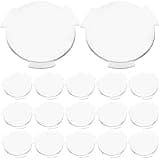 IDEANATEGRATE 30pcs Biconvex Lens Replacement for Virtual Reality Headsets with Light Blocking Feature, PC Plastic Material, 25mm Diameter and 45mm Focal Length, Ergonomic Design for Group