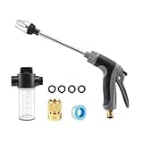 Hose Attachment Pressure Washer 3-Spray Washer Heavy-Duty Washer for Garage Floor and Concrete. 360° Nozzle, 3 Spray Modes.