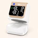 Automatic Electronic Blood Pressure Monitor, 22-40 CM Blood Pressure Cuff, 3 Users*199 Memories, Arm Blood Pressure Monitors for Home Use, Backlit Large LED Screen, BP Monitor (White Caramel)