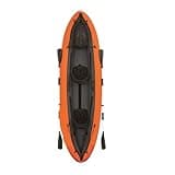 Inflatable Kayak 330x94cm with 2 Paddles 130"x37" Outdoor Thickened Plastic Fishing Boat for 2-Person
