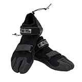 FCS SP2 Reef Booties – 1.5mm Neoprene Split-Toe Water Shoes with Adjustable Strap, Heel Toggle, Surf Booties for Reef, Kayak & Paddleboard, Size 12