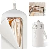 Compact Portable Clothes Dryer Machine for Apartment RV Travel Premium 1000W Mini Dryer Clothing Dryer Multifunctional Intelligent with Dry Bag Hook for Light Clothes Und